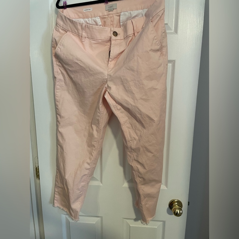 LOFT Salmon Capri Pants